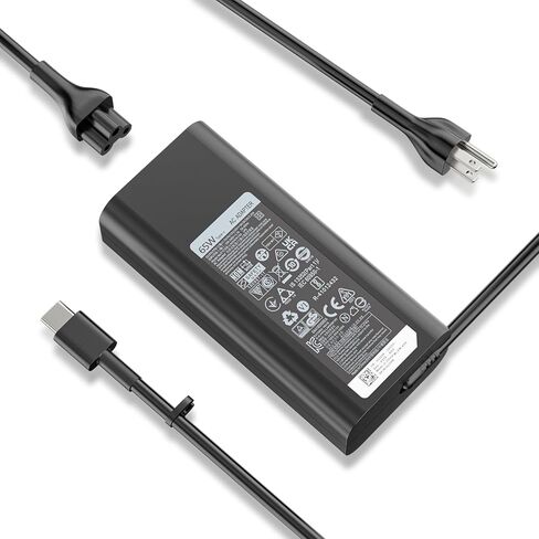 شاحن كمبيوتر محمول 65 وات متوافق مع Dell Pro 13 5310 14 16 Inspiron 14 Latitude 3400 3500 5290(2in1) 5300 5400 5500 7200 7300 Chromebook 3100 HA65NM170 02YK0F USB Type C Power AC Supply Supply in Kuwait