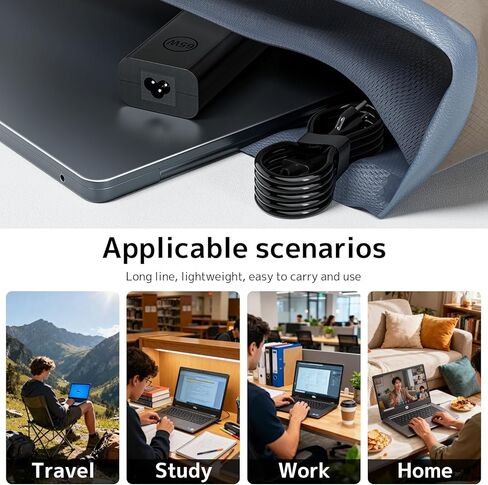 شاحن كمبيوتر محمول 65 وات متوافق مع Dell Pro 13 5310 14 16 Inspiron 14 Latitude 3400 3500 5290(2in1) 5300 5400 5500 7200 7300 Chromebook 3100 HA65NM170 02YK0F USB Type C Power AC Supply Supply in Kuwait