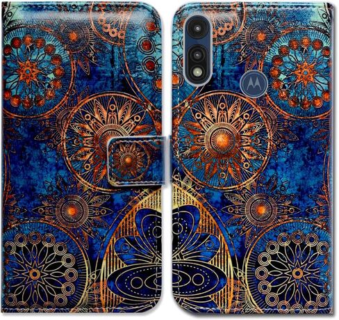 حافظة لهاتف Moto E 2020/Motorola E، حافظة محفظة جلدية قلابة لطيفة باللون البني على شكل قطة مع حامل فتحة للبطاقات ومسند لهاتف Motorola Moto E 2020 in Kuwait