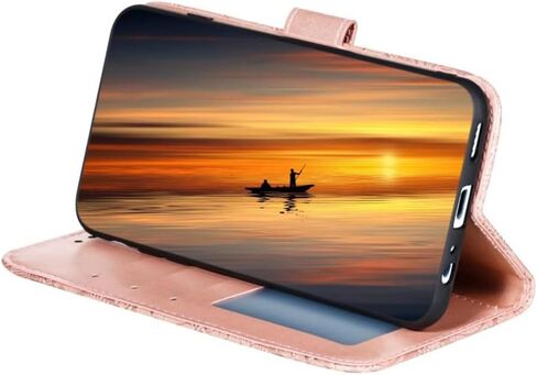 For Google Pixel 9 Pro XL/10 Pro XL Embossing Wallet Case Kickstand Magnetic Flip Cover Credit Cards Slot PU Leather Shockproof Flip Magnetic Case For Google Pixel 9 Pro XL (Pink) in Kuwait