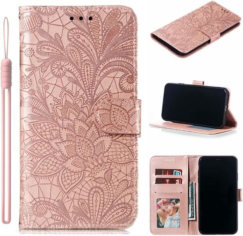 For Google Pixel 9 Pro XL/10 Pro XL Embossing Wallet Case Kickstand Magnetic Flip Cover Credit Cards Slot PU Leather Shockproof Flip Magnetic Case For Google Pixel 9 Pro XL (Pink) in Kuwait