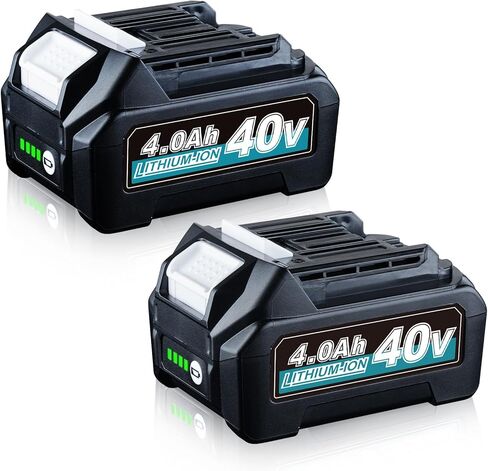 بطارية BL4050 BL4040 4.0Ah 40V XGT MAK40V بديلة لماكيتا BL4050F BL4025 بطارية ليثيوم أيون 40 فولت BL4040 متوافقة مع أدوات الطاقة اللاسلكية ماكيتا 40 فولت، حزمة واحدة in Kuwait