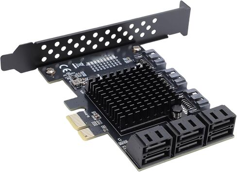 GOTOTOP 9 Port PCIE Expansion Card PCIE 3.0 Adapter for SSD with 6Gbps Data Transfer Rate Fast Speed Soft Support for PCs in Saudi Arabia