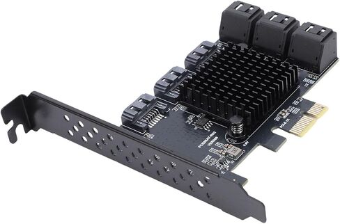 GOTOTOP 9 Port PCIE Expansion Card PCIE 3.0 Adapter for SSD with 6Gbps Data Transfer Rate Fast Speed Soft Support for PCs in Saudi Arabia