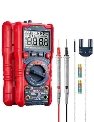 MultiMeter الرقمي Astroai ، TRMS 6000 Counts اختبار الجهد الجهد التلقائي Voltmeter قياس التيار الجهد AC/DC ، ثنائيات درجة حرارة تردد مقاومة السعة مع NCV in Saudi Arabia