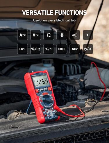 MultiMeter الرقمي Astroai ، TRMS 6000 Counts اختبار الجهد الجهد التلقائي Voltmeter قياس التيار الجهد AC/DC ، ثنائيات درجة حرارة تردد مقاومة السعة مع NCV in Saudi Arabia