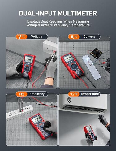 MultiMeter الرقمي Astroai ، TRMS 6000 Counts اختبار الجهد الجهد التلقائي Voltmeter قياس التيار الجهد AC/DC ، ثنائيات درجة حرارة تردد مقاومة السعة مع NCV in Saudi Arabia