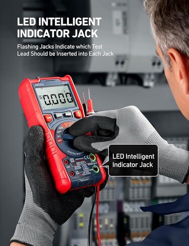 MultiMeter الرقمي Astroai ، TRMS 6000 Counts اختبار الجهد الجهد التلقائي Voltmeter قياس التيار الجهد AC/DC ، ثنائيات درجة حرارة تردد مقاومة السعة مع NCV in Saudi Arabia