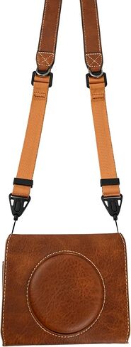 SOFORT 2 Case, Premium PU Litchi Leather FullBody Camera Case Bag Cover for Leica SOFORT 2 With Neck Strap (White) in Saudi Arabia