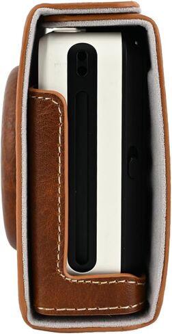SOFORT 2 Case, Premium PU Litchi Leather FullBody Camera Case Bag Cover for Leica SOFORT 2 With Neck Strap (White) in Saudi Arabia