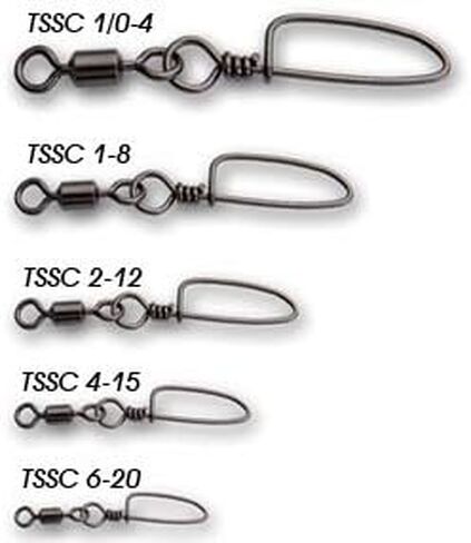 Tsunami Snap Swivel Strong Swivels with Coast Locks [Size 6-1/0, 65-165lb] in Saudi Arabia