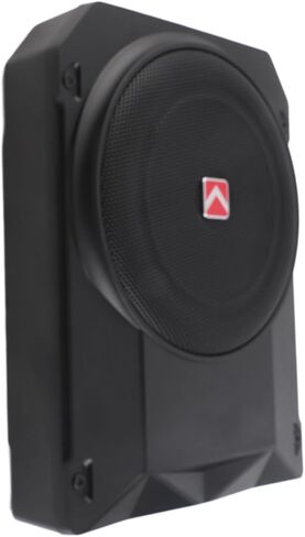 Slim Under Seat Subwoofers with AMP, 10 inch Powered Subwoofer with Amplifier and RGB Lights, High Low Level Inputs for Music Sync and Lighting Chasing Effects, Car Truck Audio Subwoofer in Saudi Arabia