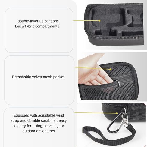 Fotoleey Carrying Case for DJI Osmo Nano - Hard Shell, Shockproof Travel Case with Wrist Strap, Carabiner & Mount Adapter in Kuwait