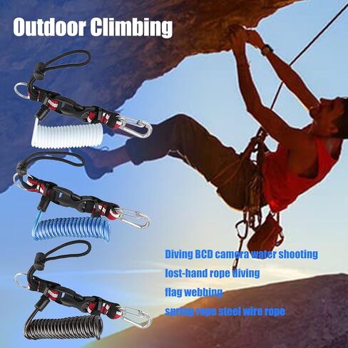 Quick Disconnect Rotating Snap Hook Lanyard Professional Scubas Gear for Attaching Underwater Cameras Light Corrosions Diving in Saudi Arabia