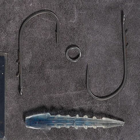 BKK Motherflucker Hook | Armor Point Series | 2X | 25% Stronger HCS Wire | Bass Fishing | baitholder Style | Needle Point in Saudi Arabia