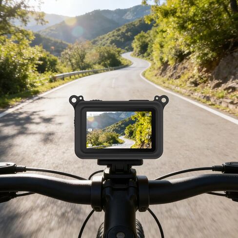 حافظة سيليكون من Geiomoo لكاميرا DJI Osmo Action 6، غطاء حماية ناعم ومرن مقاوم للخدش (أسود) in Saudi Arabia