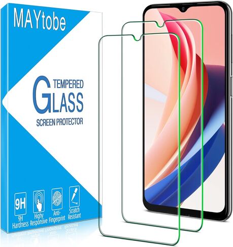 MAYtobe [عبوة من قطعتين] مصمم لهاتف Samsung Galaxy A23 5G واقي شاشة من الزجاج المقسى، صديق للحافظة، خالٍ من الفقاعات، سهل التركيب in Saudi Arabia