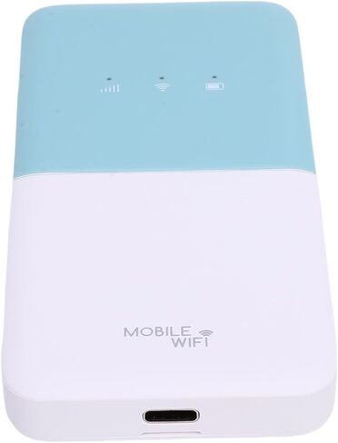 نقطة اتصال محمولة 4G LTE، راوتر واي فاي محمول عالي السرعة 300 ميجا بت في الثانية مع فتحات بطاقة SIM مزدوجة، بطارية طويلة الأمد لمدة 10 ساعات، تدعم 10 أجهزة للسفر (أبيض وأخضر) in Kuwait