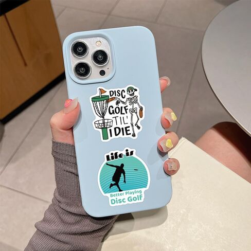 55Pcs Disc Golf Stickers Pack, Waterproof Vinyl Stickers for Water Bottle, Laptop,Party Favors & Gifts for Girls, Women, and Kids (Golf) in Kuwait
