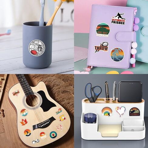55Pcs Disc Golf Stickers Pack, Waterproof Vinyl Stickers for Water Bottle, Laptop,Party Favors & Gifts for Girls, Women, and Kids (Golf) in Kuwait