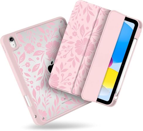MecBevia Case for iPad 11 inch A16 (2025 11th Generation) / iPad 10.9 inch (2022 10th Gen) A3354, A3355, A3356, A2696, A2757, A2777 – Built-in Pencil Holder & Auto Wake/Sleep, Nude Vibe Checkered in Saudi Arabia