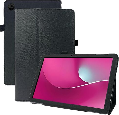 (لجهاز REVVL TAB 2) حافظة Transwon لجهاز T-Mobile REVVL TAB 2 10.1 بوصة 2025/ موديل 9185W، غطاء حماية كامل مع حامل قلم - أسود in Kuwait