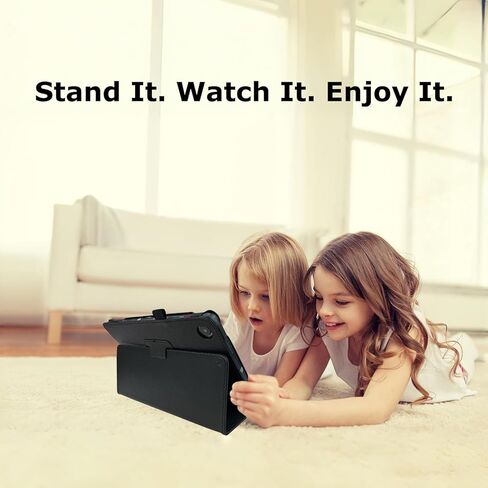 (لجهاز REVVL TAB 2) حافظة Transwon لجهاز T-Mobile REVVL TAB 2 10.1 بوصة 2025/ موديل 9185W، غطاء حماية كامل مع حامل قلم - أسود in Kuwait