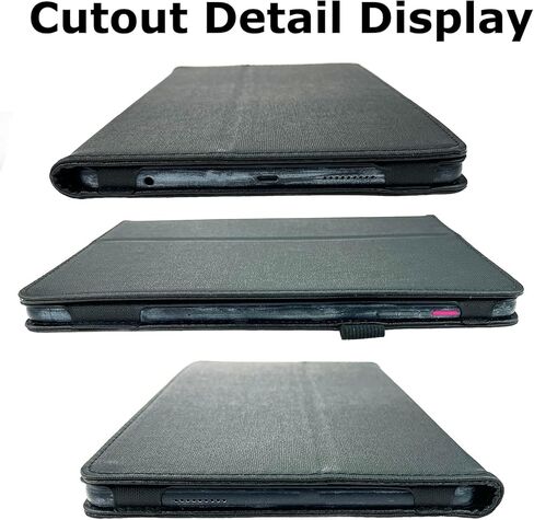 (لجهاز REVVL TAB 2) حافظة Transwon لجهاز T-Mobile REVVL TAB 2 10.1 بوصة 2025/ موديل 9185W، غطاء حماية كامل مع حامل قلم - أسود in Kuwait