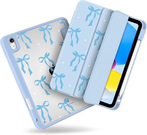 MecBevia Case for iPad 11 inch A16 (2025 11th Generation) / iPad 10.9 inch (2022 10th Gen) A3354, A3355, A3356, A2696, A2757, A2777 – Built-in Pencil Holder & Auto Wake/Sleep, Nude Vibe Checkered in Saudi Arabia