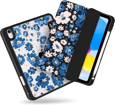 MecBevia Case for iPad 11 inch A16 (2025 11th Generation) / iPad 10.9 inch (2022 10th Gen) A3354, A3355, A3356, A2696, A2757, A2777 – Built-in Pencil Holder & Auto Wake/Sleep, Nude Vibe Checkered in Saudi Arabia