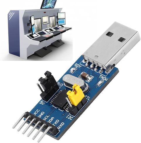 وحدة محول تحميل Eujgoov USB إلى TTL، وحدة محول USB إلى IIC UART وحدة تسلسلية لـ 5V 3.3V in Kuwait