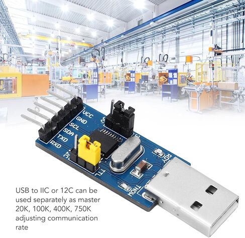 وحدة محول تحميل Eujgoov USB إلى TTL، وحدة محول USB إلى IIC UART وحدة تسلسلية لـ 5V 3.3V in Kuwait