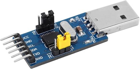 وحدة محول Eujgoov USB إلى IIC، محول UART، مع عرض حالة مصباح LED، تنزيل برنامج ISP لسلسلة MCU أو in Kuwait