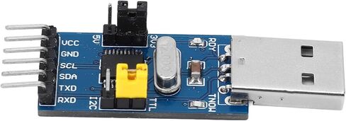 وحدة محول Eujgoov USB إلى IIC، محول UART، مع عرض حالة مصباح LED، تنزيل برنامج ISP لسلسلة MCU أو in Kuwait
