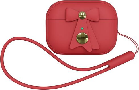 حافظة جديدة لحافظة Airpods Pro (2023/2022/2019، الجيل الثاني/الأول)، حافظة من السيليكون الناعم لحافظة AirPods Pro الجيل الثاني مع قفل آمن للفتيات والنساء، تدعم (USB-C) والشحن اللاسلكي، (وردي) in Kuwait
