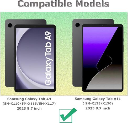 ATOOZ for Samsung Galaxy Tab A11 Case Kids 8.7 Inch 2025,Soft Silicone Case for Samsung Galaxy Tab A9 8.7 Inch Tablet (SM-X135G/SM-X110/SM-X115/SM-X117) with Adjustable Bracket (Blue) in Saudi Arabia
