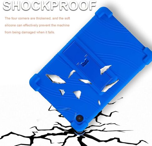 ATOOZ for Samsung Galaxy Tab A11 Case Kids 8.7 Inch 2025,Soft Silicone Case for Samsung Galaxy Tab A9 8.7 Inch Tablet (SM-X135G/SM-X110/SM-X115/SM-X117) with Adjustable Bracket (Blue) in Saudi Arabia