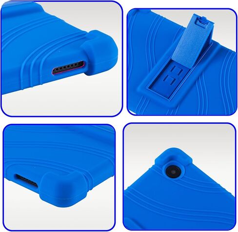 ATOOZ for Samsung Galaxy Tab A11 Case Kids 8.7 Inch 2025,Soft Silicone Case for Samsung Galaxy Tab A9 8.7 Inch Tablet (SM-X135G/SM-X110/SM-X115/SM-X117) with Adjustable Bracket (Blue) in Saudi Arabia