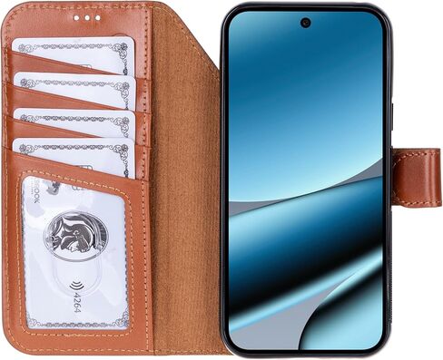 حافظة محفظة BLACKBROOK لهاتف Google Pixel 10 Pro XL - حافظة كارتر 2 في 1 قابلة للفصل مع غطاء سهل التركيب، جلد محبب بالكامل، حجب RFID، شحن لاسلكي، مسند وفتحات للبطاقات، صندوق هدايا فاخر in Kuwait