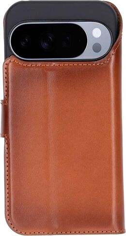 حافظة محفظة BLACKBROOK لهاتف Google Pixel 10 Pro XL - حافظة كارتر 2 في 1 قابلة للفصل مع غطاء سهل التركيب، جلد محبب بالكامل، حجب RFID، شحن لاسلكي، مسند وفتحات للبطاقات، صندوق هدايا فاخر in Kuwait