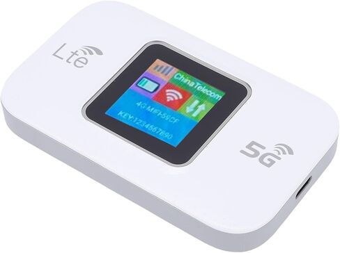 5G Mobile Hotspot Router, 300Mbps High Speed LTE Portable WiFi with WPA WPA2 Encryption, for Travel Outdoor Europe Asia Africa in Saudi Arabia