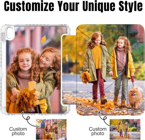 Custom Pictures Personalized Case for iPad 11th A16 11 inch(2025), Buit in Pencil Holder, Customized Photo Case with Shockproof Protective Cover Clear PC Back Shell Auto Wake/Sleep in Saudi Arabia