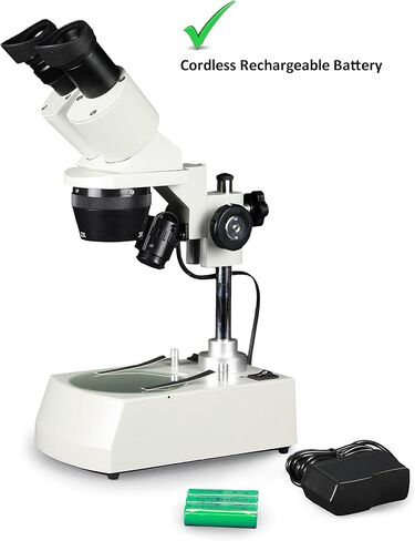 Vision Scientific VMS0002-RC-24-ES15 Binocular Stereo Microscope, 10x Widefield Eyepiece, 2X and 4X Objectives, 20x, 30X, 40x and 60x Magnification, Top and Bottom LED Illumination in Saudi Arabia