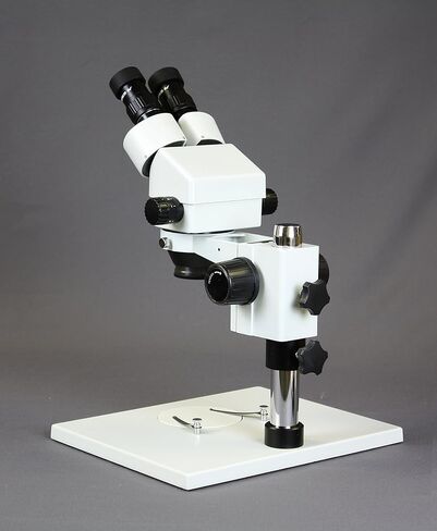 Parco Scientific PA-1AEZ-IHL20-MS Binocular Zoom Stereo Microscope, 10x WF Eyepiece, 0.7X—4.5X Zoom, 3.5X—90x Magnification, 0.5X & 2X Aux Lens, Pillar Stand with Large Base,Mechanical Stage in Saudi Arabia