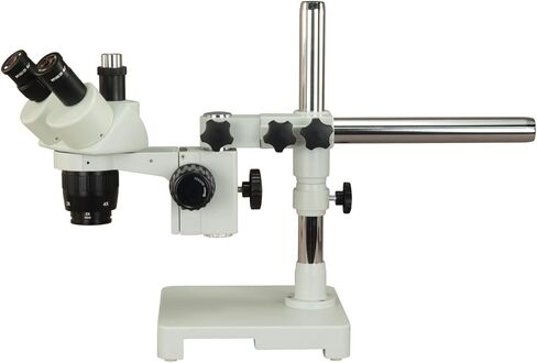 Trinocular 20X-40X-80X 10MP Digital Stereo Single Bar Boom Stand Microscope with 144 LED Ring Light in Saudi Arabia