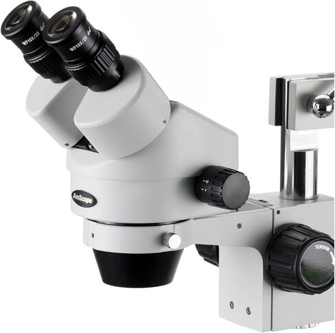AmScope 3.5x-90x Binocular Stereo Zoom Microscope on Boom Stand in Saudi Arabia