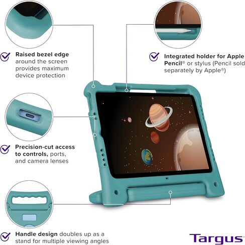 Targus – Kids Case Compatible with iPad Air 11" (M2), iPad 10.9" (10th Gen), iPad Air 10.9" (5th & 4th Gen), iPad Pro 11 Inch (1st–4th Gen) - THD96405GL in Saudi Arabia