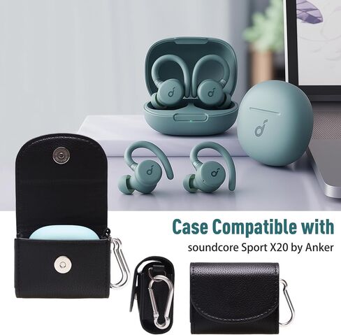 حافظة جلدية LTGEM متوافقة مع سماعات Apple AirPods Pro 2 / AirPods 4/2 / Pro & Beats/Samsung Galaxy/JBL/Anker Soundcore/EarFun اللاسلكية (جراب جلد PU فقط) in Saudi Arabia