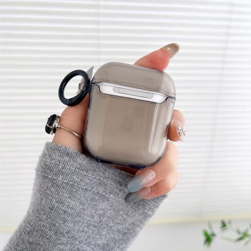 متوافق مع حافظة Airpods الجيل الثالث على شكل زهرة سوداء، حافظة لطيفة مع سلسلة مفاتيح للنساء والفتيات والأطفال، غطاء واقٍ من السيليكون الناعم الشفاف Kawaii لأجهزة Airpods 3 Gen in Kuwait