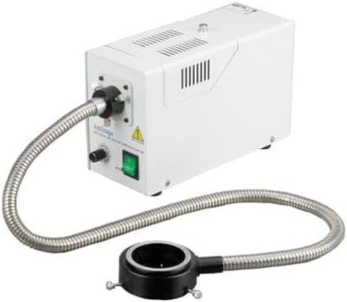 AmScope 7X-45X مجهر تكبير ستريو Simul-Focal على حامل ذراع الرافعة مع ضوء فلورسنت وكاميرا 10 ميجابكسل in Saudi Arabia